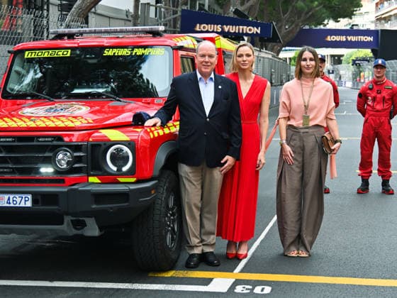 Entertainment Bilder des Tages IPA85345729 - Monte Carlo, Louis Vuitton Monaco Grand Prix 2026 - Prince Albert of Monaco and Princess Charlene in the paddock  Copyright: xManuelexMangiarottix xManuelexMangiarottix 85345729