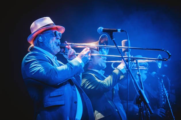 Fat Freddy™s Drop live in Copenhagen, Denmark Copenhagen, Denmark. 04th, June 2026. The New Zealand band Fat Freddy™s Drop performs a live concert at Poolen in Copenhagen. Here musician Joe Lindsay is seen live on stage. Denmark, Copenhagen  Copyright: xGonzalesxPhoto ChristianxHjorthx