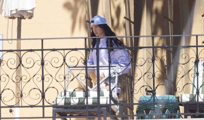 Dua Lipa and Callum Turner wedding 04 06 2026 Palermo Italy. Newlyweds Dua Lipa and Callum Turner pictured at their luxury hotel.  Copyright: xAndrewxStyczynskix NINTCHDBPICT001085937191