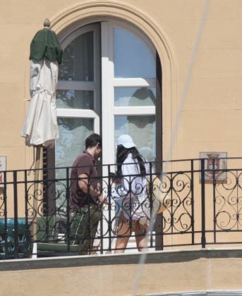 Dua Lipa and Callum Turner wedding 04 06 2026 Palermo Italy. Newlyweds Dua Lipa and Callum Turner pictured at their luxury hotel.  Copyright: xAndrewxStyczynskix NINTCHDBPICT001085937319