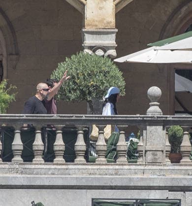 Dua Lipa and Callum Turner wedding 04 06 2026 Palermo Italy. Newlyweds Dua Lipa and Callum Turner pictured at their luxury hotel.  Copyright: xAndrewxStyczynskix NINTCHDBPICT001085937324
