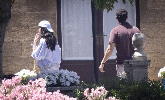 Dua Lipa and Callum Turner wedding 04 06 2026 Newlyweds Dua Lipa and Callum Turner pictured at their luxury hotel.  Copyright: xAndrewxStyczynskix NINTCHDBPICT001085953999