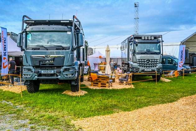 LSP ALLRADMESSE- Allrad Reise LKW Mobille XXL auf dem Ausstellungs Gelande der jaehrlichen Offroad Messe Abenteuer und Allrad 2026 in Bad Kissingen am 04.06.2026 ist gestartet Bayern Frankreich *** LSP ALLRADMESSE Allrad Reise LKW Mobille XXL on the exhibition grounds of the annual offroad fair Abenteuer und Allrad 2026 in Bad Kissingen on 04 06 2026 has started Bavaria France