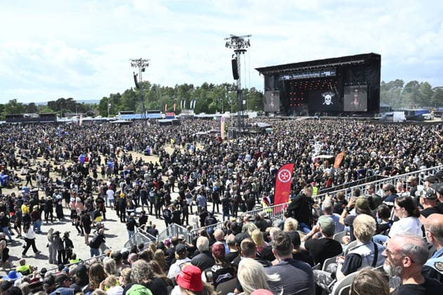SÖLVESBORG, SWEDEN 20260605 Korslagda, Sweden, plays on the Festival stage on Friday Sweden Rock Festival outside Sölvesborg SÖLVESBORG SWEDEN x10080x  Copyright: xFredrikxSandberg TTx SWEDEN ROCK FESTIVAL 2026 FouFPA5brYY