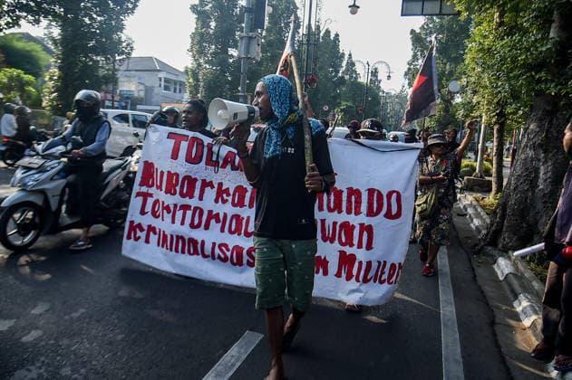 June 5, 2026, Bandung, West Java, Indonesia: Papuan student activists protested during World Environment Day celebrations in Bandung, Indonesia. They opposed the National Strategic Project (PSN) and geothermal project in the Gede Pangrango area of Ã¢â‚¬¹Ã¢â‚¬¹West Java, as well as the seizure of indigenous land, criminalization, and militarism in Papua. They also called for a free Palestine and an end to Israeli oppression. Bandung Indonesia  - ZUMAr272 20260605_zip_r272_007 Copyright: xDimasxRachmatsyahx