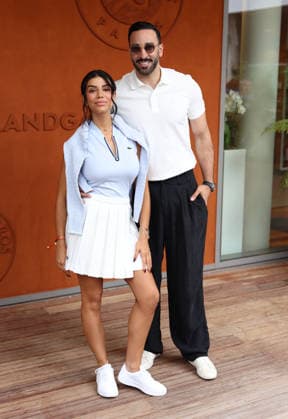 Photocall Village Roland Garros 2026 - Jour 12 Adil Rami et Louana Franco Photocall Village Roland Garros 2026. France , Paris le 5 juin 2026  Copyright: xDidierxFereyx