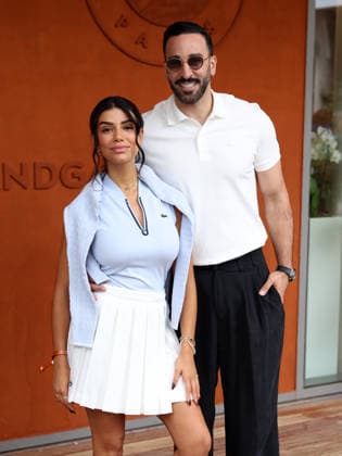 Photocall Village Roland Garros 2026 - Jour 12 Adil Rami et Louana Franco Photocall Village Roland Garros 2026. France , Paris le 5 juin 2026  Copyright: xDidierxFereyx
