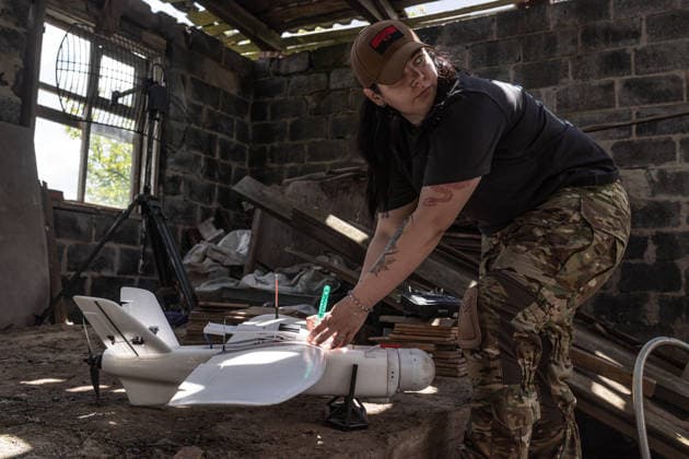 Ukrainian drone unit in Donetsk Oblast DONETSK OBLAST, UKRAINE - JUNE 5: A Ukrainian soldier prepares a reconnaissance drone in the Donetsk Oblast, Ukraine, 5 June 2026. Diego Herrera Carcedo Anadolu Donetsk Ukraine. Editorial use only. Please get in touch for any other usage.  Copyright: x2026xAnadoluxDiegoxHerreraxCarcedox