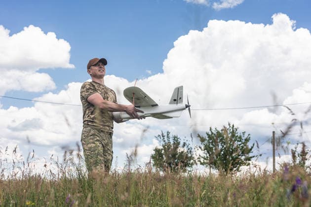 Ukrainian drone unit in Donetsk Oblast DONETSK OBLAST, UKRAINE - JUNE 5: A Ukrainian soldier with a reconnaissance drone in the Donetsk Oblast, Ukraine, 5 June 2026 Diego Herrera Carcedo Anadolu Donetsk Ukraine. Editorial use only. Please get in touch for any other usage.  Copyright: x2026xAnadoluxDiegoxHerreraxCarcedox