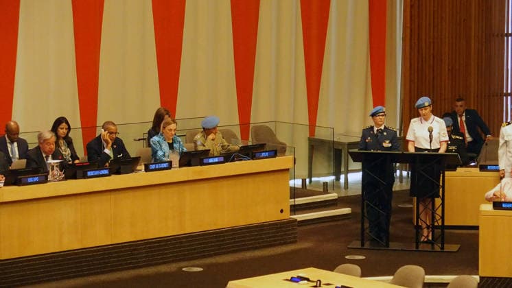 June 5, 2026, Manhattan, New York, USA: New York New York June 5,.2026... Ceremonies to present awards Ã¢â‚¬ËœThe Dag HammarskjoÂ¶ld Medal, Captain Mbaye Diagne Medal for Exceptional Courage, UN Woman Police Officer of the Year and UN Military Gender Advocate of the YearÃ¢â‚¬â ¢.(on the occasion of International Day of United Nations Peacekeepers) Manhattan USA  - ZUMAct2_ 20260605_faf_ct2_011 Copyright: xBrucexCotlerx
