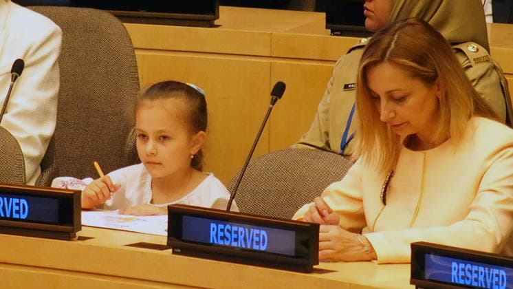 News Bilder des Tages June 5, 2026, Manhattan, New York, USA: New York New York June 5,.2026... Ceremonies to present awards Ã The Dag HammarskjÅ¡ld Medal, Captain Mbaye Diagne Medal for Exceptional Courage, UN Woman Police Officer of the Year and UN Military Gender Advocate of the Year.(on the occasion of International Day of United Nations Peacekeepers).Family of Sergii Prykhodko Manhattan USA - ZUMAct2_ 20260605_faf_ct2_018 Copyright: xBrucexCotlerx