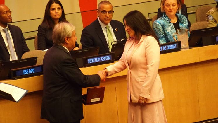 June 5, 2026, Manhattan, New York, USA: New York New York June 5,.2026... Ceremonies to present awards Ã¢â‚¬ËœThe Dag HammarskjoÂ¶ld Medal, Captain Mbaye Diagne Medal for Exceptional Courage, UN Woman Police Officer of the Year and UN Military Gender Advocate of the YearÃ¢â‚¬â ¢.(on the occasion of International Day of United Nations Peacekeepers) Manhattan USA  - ZUMAct2_ 20260605_faf_ct2_027 Copyright: xBrucexCotlerx