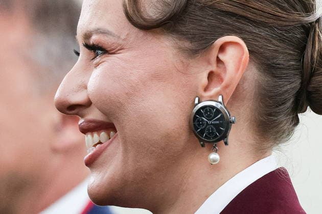 News Bilder des Tages RUSSIA, ST PETERSBURG - JUNE 5, 2026: TV host, journalist Ksenia Sobchak after a Sber business breakfast titled Development Strategies: Are There Any Alternatives? at the 2026 St Petersburg International Economic Forum at the Airportcity Plaza Hotel. Vladimir Smirnov TASS  93396218