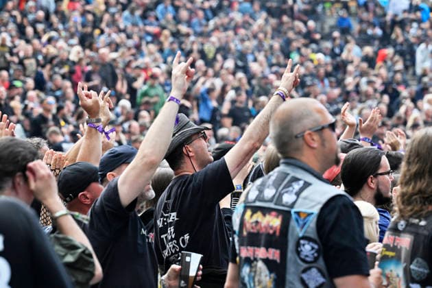 Visitors enjoy the Metalfest Open Air festival in Pilsen, Czech Republic, June 5, 2026. (CTKxPhoto MiroslavxChaloupka) CTKPhotoP2026060507893  CTKPhotoP2026060507893