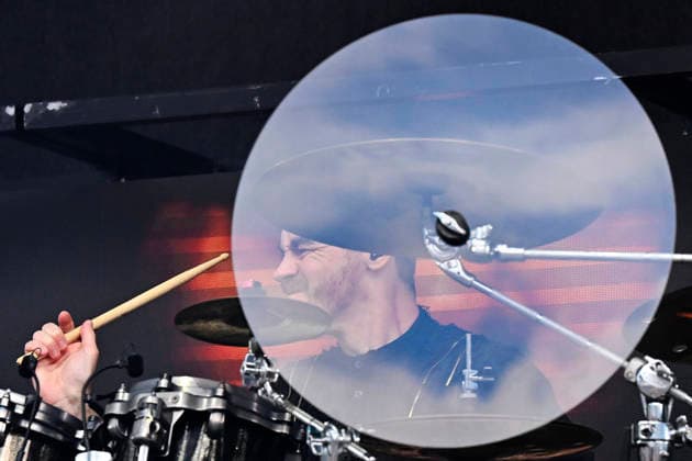 Drummer Kai Tschierschky of German symphonic metal band Beyond the Black performs during the Metalfest Open Air festival in Pilsen, Czech Republic, June 5, 2026. (CTKxPhoto MiroslavxChaloupka) CTKPhotoP2026060507882  CTKPhotoP2026060507882