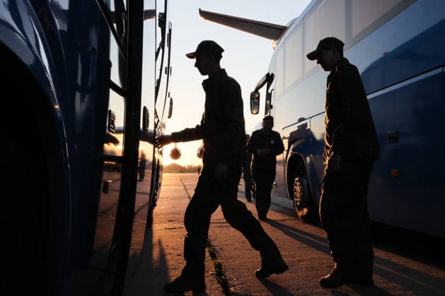 RUSSIA - JUNE 5, 2026: Russian servicemen return from Ukrainian captivity. Sergei Savostyanov TASS  93419138