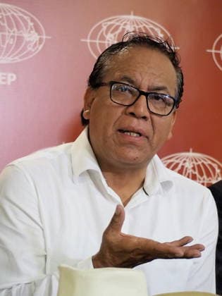 June 5, 2026, Lima, Lima, Peru: Roberto SoÂ¡nchez, the left-wing presidential candidate for the Ã¢â‚¬oeJuntos por el PeruÃ¢â‚¬Â (Together for Peru) party, held a press conference to outline his government plans and campaign strategies 48 hours before the second round of elections. SoÂ¡nchez is running against Keiko Fujimori for the presidency of Peru. Lima Peru - ZUMAg240 20260605_zip_g240_001 Copyright: xCarlosxGarciaxGranthonx
