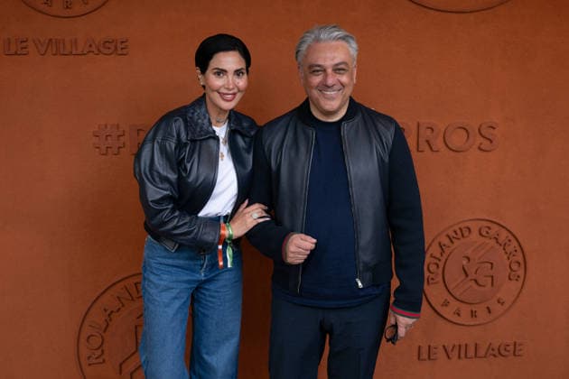 French Open - VIPs At The Village LZ Angelina Luicci and Luca de Meo attend the 2026 French Open at Roland Garros on June 5, 2026 in Paris, France. Photo by Laurent Zabulon ABACAPRESS.COM  Copyright: xZabulonxLaurent ABACAx