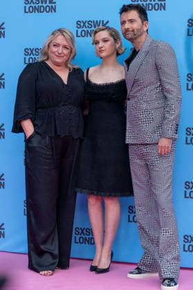 Rivals mid season finale screening with cast & crew in London, UK - 5 Jun 2026 L-R Claire Rushbrook, Catriona Chandler and David Tennant arrive at the red carpet for the Rivals series 2 mid season finale screening at the Barbican London as part of the SXSW festival. Actors and creatives arrived on red carpet and joined the SXSW audience to watch the mid season finale before taking to the stage for a special cast & crew panel. London United Kingdom Copyright: xBonniexBritainx xSOPAxImagesx YXJ04752