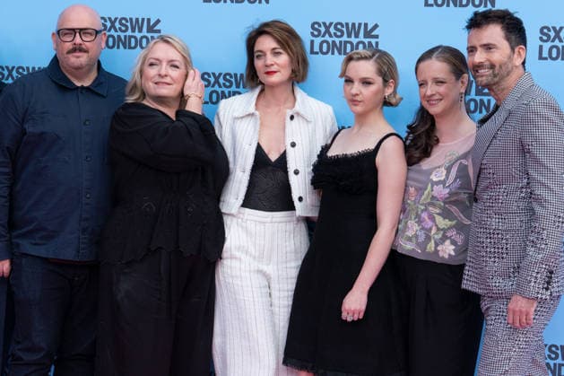 Rivals mid season finale screening with cast & crew in London, UK - 5 Jun 2026 L-R Alex Lamb, Claire Rushbrook, Felicity Blunt, Catriona Chandler Laura Wade and David Tennant arrive on the red carpet for Rivals series 2 mid season finale screening at the Barbican London as part of the SXSW festival. Actors and creatives arrived on red carpet and joined the SXSW audience to watch the mid season finale before taking to the stage for a special cast & crew panel. London United Kingdom Copyright: xBonniexBritainx xSOPAxImagesx YXJ04768