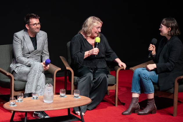 Rivals mid season finale screening with cast & crew in London, UK - 5 Jun 2026 L-R David Tennant, Claire Rushbrook and Anna Bogutskaya seen on stage at special cast and crew panel after the screening for SXSW. Actors and creatives arrived on red carpet and joined the SXSW audience to watch the mid season finale before taking to the stage for a special cast & crew panel. London United Kingdom Copyright: xBonniexBritainx xSOPAxImagesx YXJ04858