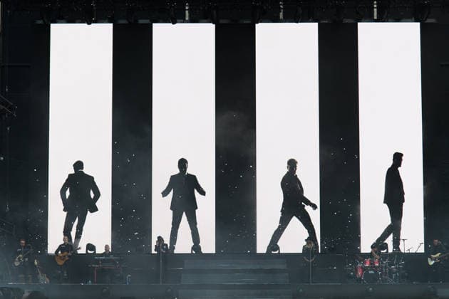 Boyzone Perform at Emirates Stadium, London UK - 5 June 2026 (L-R) - Keith Duffy, Ronan Keating and Shane Lynch of Irish pop band Boyzone performs the first of two final concerts at Emirates Stadium, London, England, UK on Friday 5 June, 2026., Credit:Justin Ng Avalon UK, England, London, Emirates Stadium  Copyright: xJustinxNgx xAvalonx 1108094197