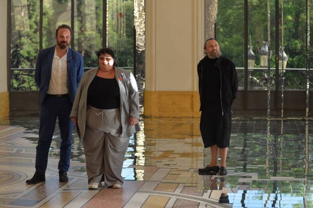 Florian Sitbon Barbara Butch Mathias Kiss At Nuit Blanche Preview - Paris Florian Sitbon, deputy mayor of Paris in charge of culture, Barbara Butch, artistic director of the Nuit Blanche 2026 and DJ, and Mathias Kiss, visual artist, attend a press preview of the Nuit Blanche 2026 and presentation of a work at the Petit Palais in Paris, France on June 5, 2026. Photo by Karim Ait Adjedjou ABACAPRESS.COM Paris France  Copyright: xAitxAdjedjouxKarim ABACAx
