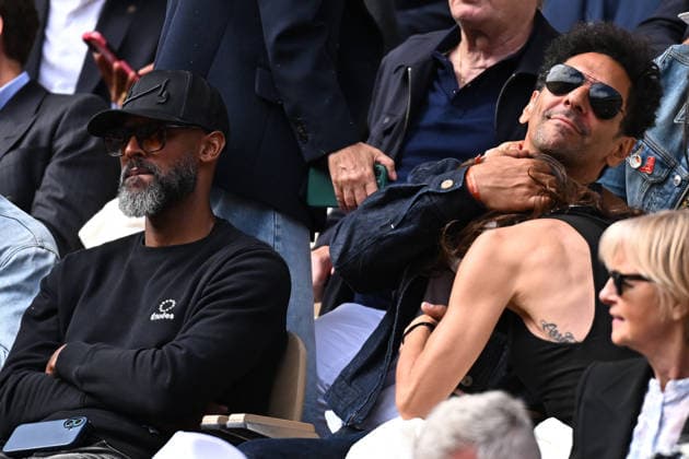 French Open 2026 - Tomer Sisley and Sandra Zeitoun in the Stands Tomer Sisley and Sandra Zeitoun during the thirteenth day of the Roland-Garros 2026, French Open, Grand Slam tennis tournament on June 5, 2026 at Roland-Garros stadium in Paris, France. Photo by Corrine Dubreuil ABACAPRESS.COM Paris France  Copyright: xDubreuilxCorinne ABACAx