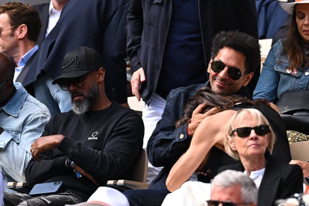 French Open 2026 - Tomer Sisley and Sandra Zeitoun in the Stands Tomer Sisley and Sandra Zeitoun during the thirteenth day of the Roland-Garros 2026, French Open, Grand Slam tennis tournament on June 5, 2026 at Roland-Garros stadium in Paris, France. Photo by Corrine Dubreuil ABACAPRESS.COM Paris France  Copyright: xDubreuilxCorinne ABACAx