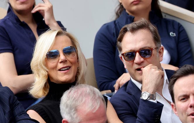 Laurent Macron and his wife Sabine in the stands during the Roland Garros 2026 French Tennis Open in Paris, France on June 05, 2026 Jacovides Moreau Bestimage Celebs in the stands during the Day thirteen of the 2026 French Open on June 05, 2026 in Paris, France Paris France  Copyright: xJACOVIDES-MOREAUx xBESTIMAGExJACOVIDES-MOREAUx xBESTIMAGEx