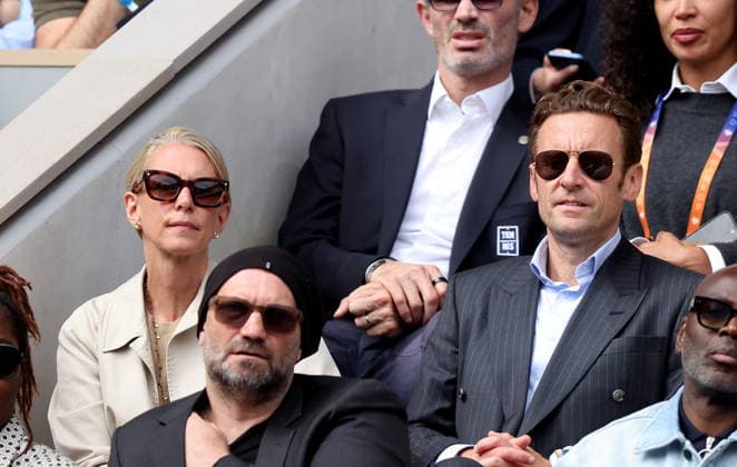 Laurent Macron and his wife Sabine in the stands during the Roland Garros 2026 French Tennis Open in Paris, France on June 05, 2026 Jacovides Moreau Bestimage Celebs in the stands during the Day thirteen of the 2026 French Open on June 05, 2026 in Paris, France Paris France  Copyright: xJACOVIDES-MOREAUx xBESTIMAGExJACOVIDES-MOREAUx xBESTIMAGEx