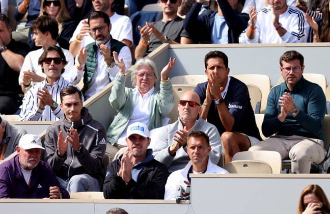 Irina Zvereva mother of Alexander Zverev and Alexander Zverev Sr Adidas Cap father of Alexander Zverev in the stands during the Day thirteen of the 2026 French Open on June 05, 2026 in Paris, France Jacovides Moreau Bestimage Celebs in the stands during the Day thirteen of the 2026 French Open on June 05, 2026 in Paris, France Paris France  Copyright: xJACOVIDES-MOREAUx xBESTIMAGExJACOVIDES-MOREAUx xBESTIMAGEx