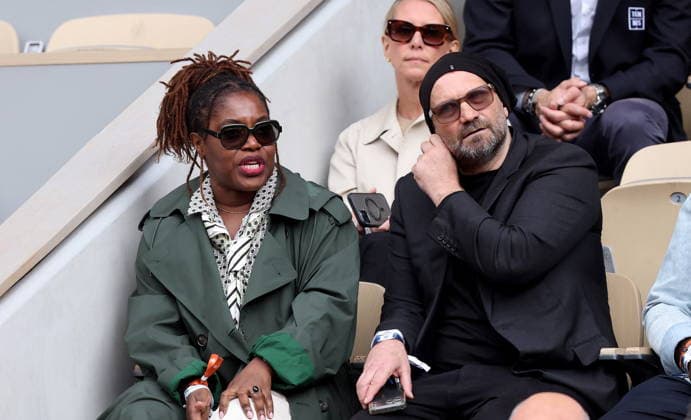 Claudia Tagbo and her husband Stronger in the stands during the Day thirteen of the 2026 French Tennis Open on June 05, 2026 in Paris, France Jacovides Moreau Bestimage Celebs in the stands during the Day thirteen of the 2026 French Open on June 05, 2026 in Paris, France Paris France  Copyright: xJACOVIDES-MOREAUx xBESTIMAGExJACOVIDES-MOREAUx xBESTIMAGEx