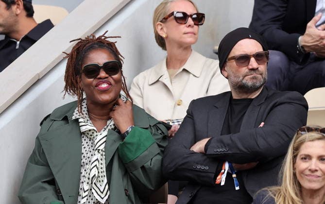 Claudia Tagbo and her husband Stronger in the stands during the Day thirteen of the 2026 French Tennis Open on June 05, 2026 in Paris, France Jacovides Moreau Bestimage Celebs in the stands during the Day thirteen of the 2026 French Open on June 05, 2026 in Paris, France Paris France  Copyright: xJACOVIDES-MOREAUx xBESTIMAGExJACOVIDES-MOREAUx xBESTIMAGEx