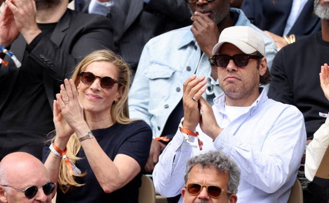 Judith El Zein et Laurent Lafitte dans les tribunes lors des Internationaux de France de Tennis de Roland Garros 2026, à Paris, France, le 5 juin 2026 Jacovides Moreau Bestimage Celebs in the stands during the Day thirteen of the 2026 French Open on June 05, 2026 in Paris, France Paris France  Copyright: xJACOVIDES-MOREAUx xBESTIMAGExJACOVIDES-MOREAUx xBESTIMAGEx