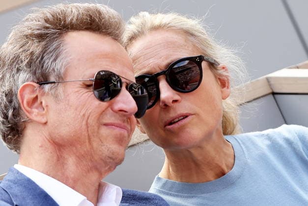 Anne Sophie Lapix and her husband Arthur Sadoun in the stands during the Day thirteen of the 2026 Roland Garros French Open on June 05, 2026 in Paris, France Jacovides Moreau Bestimage Celebs in the stands during the Day thirteen of the 2026 French Open on June 05, 2026 in Paris, France Paris France  Copyright: xJACOVIDES-MOREAUx xBESTIMAGExJACOVIDES-MOREAUx xBESTIMAGEx
