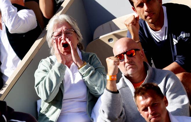 Irina Zvereva mother of Alexander Zverev in the stands during the Day thirteen of the 2026 French Open on June 05, 2026 in Paris, France Jacovides Moreau Bestimage Celebs in the stands during the Day thirteen of the 2026 French Open on June 05, 2026 in Paris, France Paris France  Copyright: xJACOVIDES-MOREAUx xBESTIMAGExJACOVIDES-MOREAUx xBESTIMAGEx