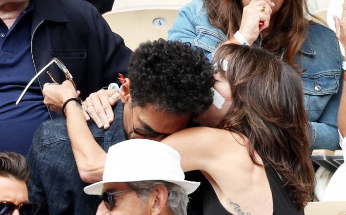Tomer Sisley and his wife Sandra Sisley in the stands during the Day thirteen of the 2026 Roland Garros French Open on June 05, 2026 in Paris, France Jacovides Moreau Bestimage Celebs in the stands during the Day thirteen of the 2026 French Open on June 05, 2026 in Paris, France Paris France  Copyright: xJACOVIDES-MOREAUx xBESTIMAGExJACOVIDES-MOREAUx xBESTIMAGEx