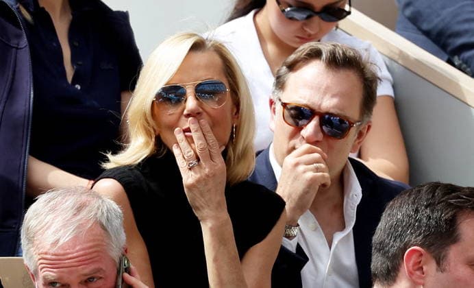 Renaud Capuçon and his wife Laurence Ferrari in the stands during the Day thirteen of the 2026 French Open on June 05, 2026 in Paris, France Jacovides Moreau Bestimage Celebs in the stands during the Day thirteen of the 2026 French Open on June 05, 2026 in Paris, France Paris France  Copyright: xJACOVIDES-MOREAUx xBESTIMAGExJACOVIDES-MOREAUx xBESTIMAGEx