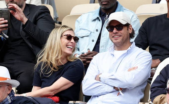 Judith El Zein et Laurent Lafitte dans les tribunes lors des Internationaux de France de Tennis de Roland Garros 2026, à Paris, France, le 5 juin 2026 Jacovides Moreau Bestimage Celebs in the stands during the Day thirteen of the 2026 French Open on June 05, 2026 in Paris, France Paris France  Copyright: xJACOVIDES-MOREAUx xBESTIMAGExJACOVIDES-MOREAUx xBESTIMAGEx