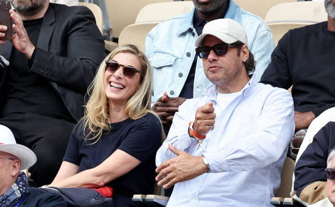 Judith El Zein et Laurent Lafitte dans les tribunes lors des Internationaux de France de Tennis de Roland Garros 2026, à Paris, France, le 5 juin 2026 Jacovides Moreau Bestimage Celebs in the stands during the Day thirteen of the 2026 French Open on June 05, 2026 in Paris, France Paris France  Copyright: xJACOVIDES-MOREAUx xBESTIMAGExJACOVIDES-MOREAUx xBESTIMAGEx