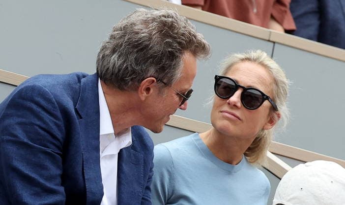 Anne Sophie Lapix and her husband Arthur Sadoun in the stands during the Day thirteen of the 2026 Roland Garros French Open on June 05, 2026 in Paris, France Jacovides Moreau Bestimage Celebs in the stands during the Day thirteen of the 2026 French Open on June 05, 2026 in Paris, France Paris France  Copyright: xJACOVIDES-MOREAUx xBESTIMAGExJACOVIDES-MOREAUx xBESTIMAGEx