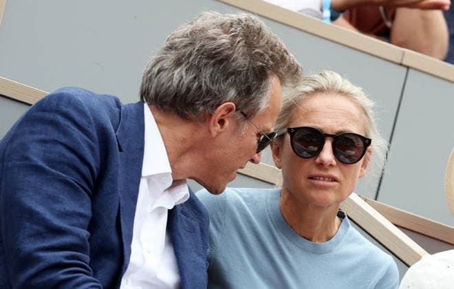 Anne Sophie Lapix and her husband Arthur Sadoun in the stands during the Day thirteen of the 2026 Roland Garros French Open on June 05, 2026 in Paris, France Jacovides Moreau Bestimage Celebs in the stands during the Day thirteen of the 2026 French Open on June 05, 2026 in Paris, France Paris France  Copyright: xJACOVIDES-MOREAUx xBESTIMAGExJACOVIDES-MOREAUx xBESTIMAGEx