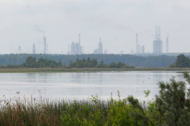 RUSSIA, TYUMEN - JUNE 6, 2026: A fire breaks out at the Tyumen Oil Refinery. Maxim Slutsky TASS  93445835
