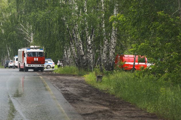 RUSSIA, TYUMEN - JUNE 6, 2026: Emergency units respond to a fire at the Tyumen Oil Refinery. Maxim Slutsky TASS  93445839