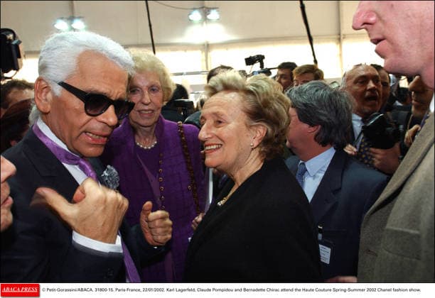 Bernadette Chirac, Wife Of Former French President Jacques Chirac, Dies At 93 Bernadette Chirac, wife of former French President Jacques Chirac, has died at the age of 93. A steadfast supporter throughout her husband’s political career, Bernadette Chodron de Courcel became an influential figure in French public life. She served as a member of the Corrèze General Council and was deeply involved in charitable work. She passed away on Friday at the age of 93. FILE - Petit-Gorassini ABACA. 31800-15. Paris-France, 22 01 2002. Karl Lagerfeld, Claude Pompidou and Bernadette Chirac attend the Haute Couture Spring-Summer 2002 Chanel fashion show.  Copyright: xGorassini-Petit ABACAx