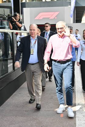 IPA85388901 - Monte Carlo, Formula 1 Monaco Grand Prix - Celebrities watch Saturday s practice In the photo: Albert II of Monaco, Stefano Domenicali  Copyright: xManuelexMangiarottix xManuelexMangiarottix 85388901