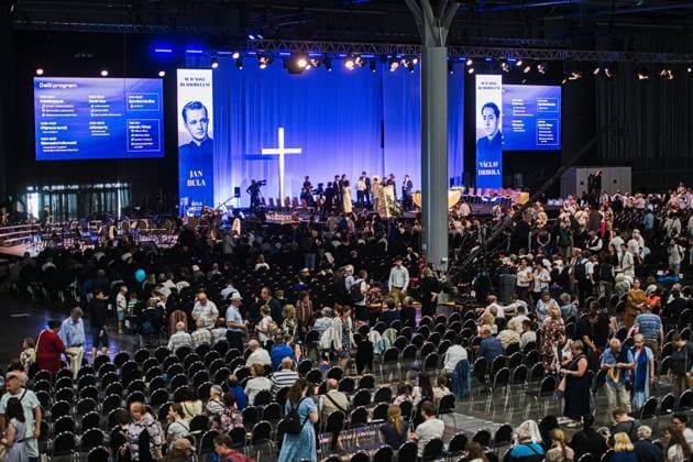 Celebration of the beatification of priests Jan Bula and Vaclav Drbola took place at Exhibition Centre in Brno, Czech Republic, on June 6, 2026. (CTKxPhoto PatrikxUhlir) CTKPhotoP2026060603127  CTKPhotoP2026060603127