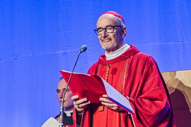 The solemn Mass with the papal legate, Cardinal Michael Czerny, completed the beatification of priests Jan Bula and Vaclav Drbola, at Exhibition Centre in Brno, Czech Republic, on June 6, 2026. (CTKxPhoto PatrikxUhlir) CTKPhotoP2026060603441  CTKPhotoP2026060603441