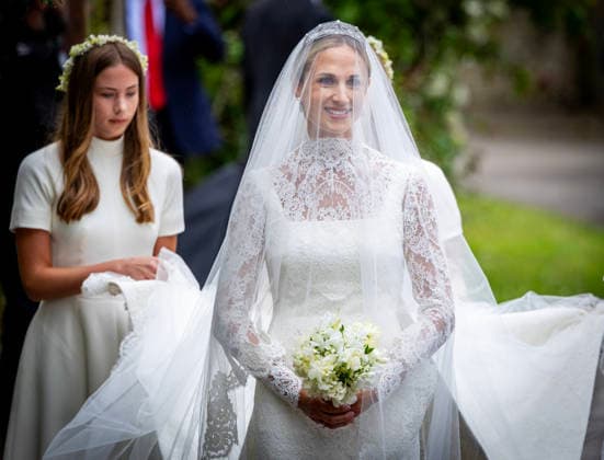 06-06-2026 England NHS nurse Harriet Sperling arriving for her wedding with Peter Philips at the All Saints church in Kemble, Gloucestershire. Â  Copyright: xPPEx